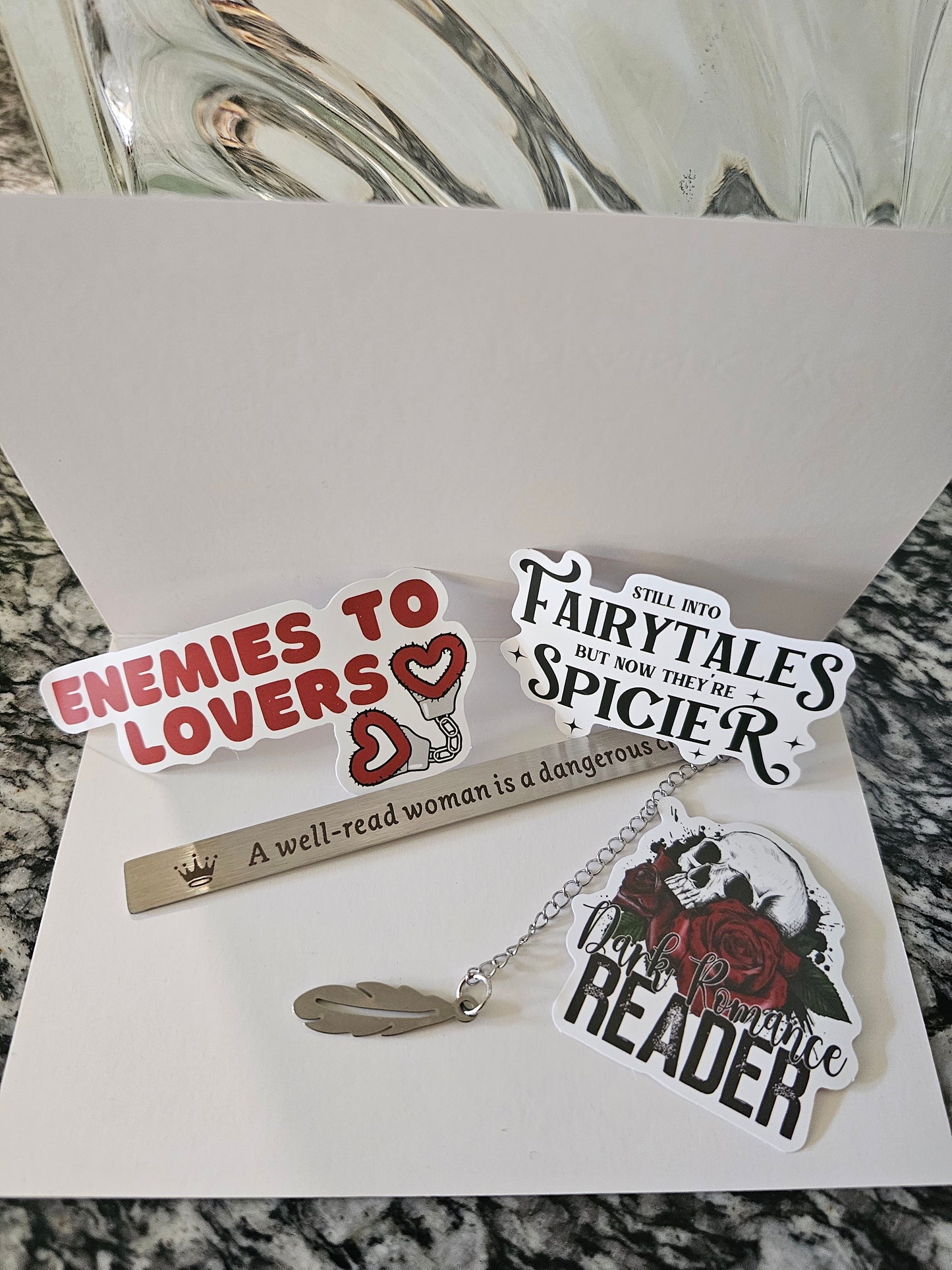 "A well-read woman is a dangerous creature." Metal Bookmark